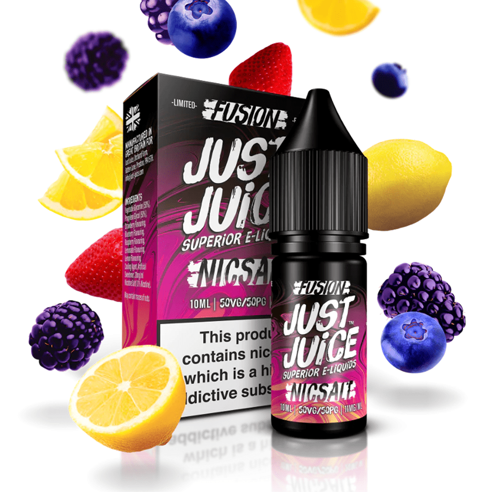 Just Juice Salt - Fusion Berry Burst & Lemonade 10ml e-liquid