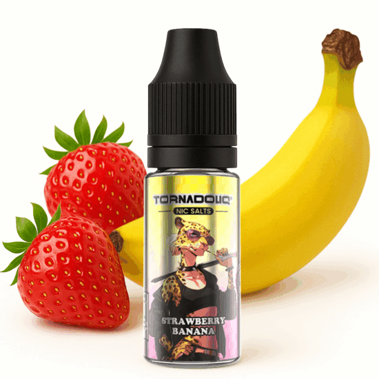 Strawberry Banana Nic Salts Tornadoliq Gobar 10ml 20mg