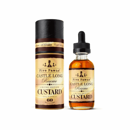 Castle Long Reserve Custard Limited Edition Five Pawns 50ml shortfill