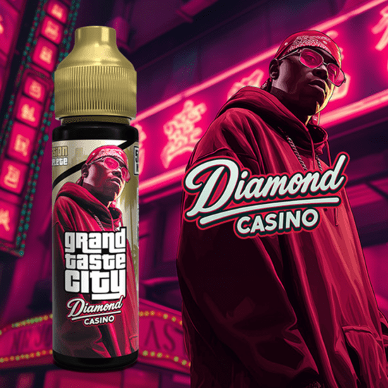 Grand Taste City - Diamond Casino (Feketeribizli, Cseresznye, Mango) Shortfill 50ml