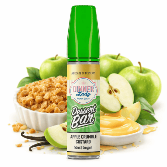 Dinner Lady Bar Dessert - Apple Crumble Custard Shortfill 50ml