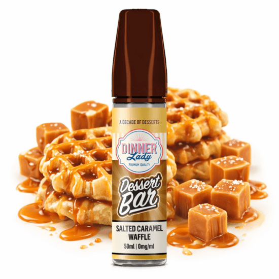 Dinner Lady Bar Dessert - Salted Caramel Waffle Shortfill 50ml