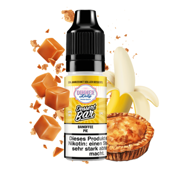 Dinner Lady Dessert Bar Salts - Banoffee Pie E-liquid 10ml