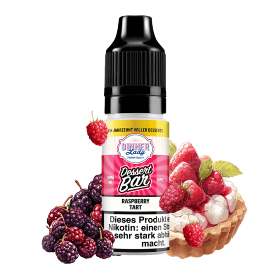 Dinner Lady Dessert Bar Salts - Raspberry Tart E-liquid 10ml