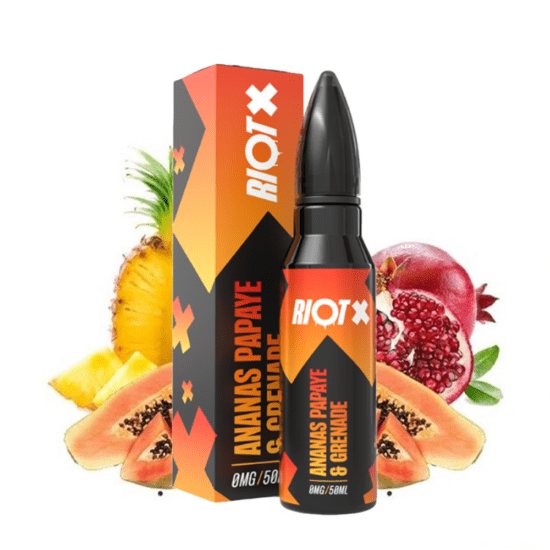 Riot Shortfill - Ananas Papaye & Grenade (Ananász Papaja Gránátalma) 50ml