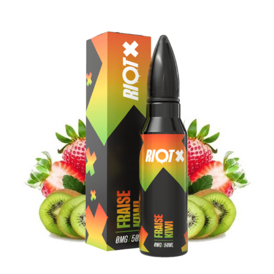 Riot Shortfill - Fraise Kiwi (Eper Kivi) 50ml