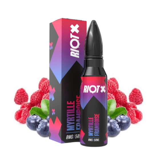 Riot Shortfill - Myrtille Framboise (Áfonya Málna) 50ml