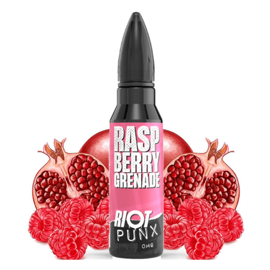 Riot Shortfill - Framboise Grenade (Málna Gránátalma) 50ml