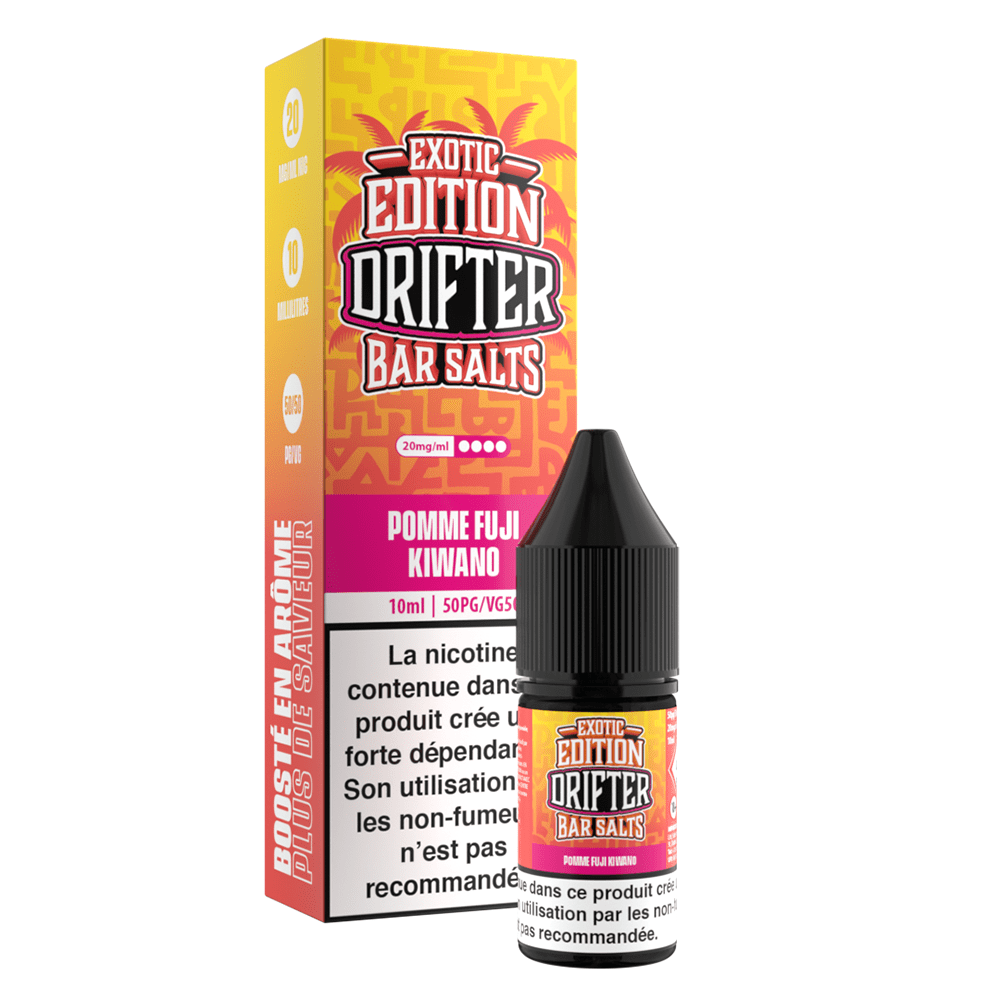 Drifter Bar Salts Exotic - Fuji Apple Kiwano (Fuji Alma Szarvas dinnye) E-liquid 10ml - Image 2