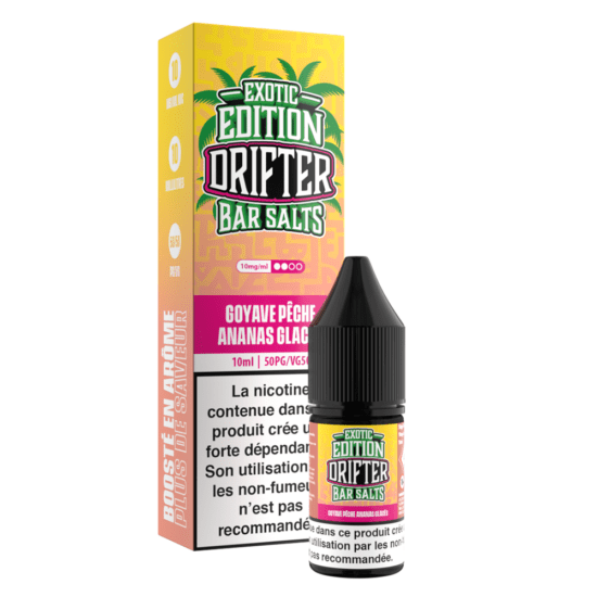 Drifter Bar Salts Exotic - Guava Peach Pineapple Ice (Guava Barack Ananász Jég) E-liquid 10ml