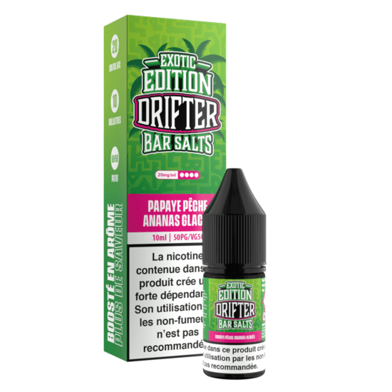 Alternative view of Drifter Bar Salts Exotic - Papaya Peach Pineapple Ice (Papaja Barack Ananász Jég) E-liquid 10ml