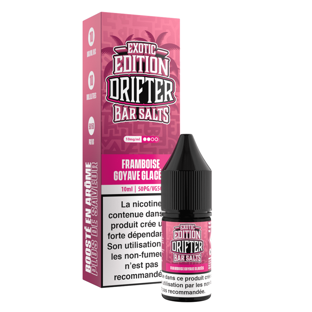 Drifter Bar Salts Exotic - Raspberry Guava Ice (Málna Guava Jég) E-liquid 10ml