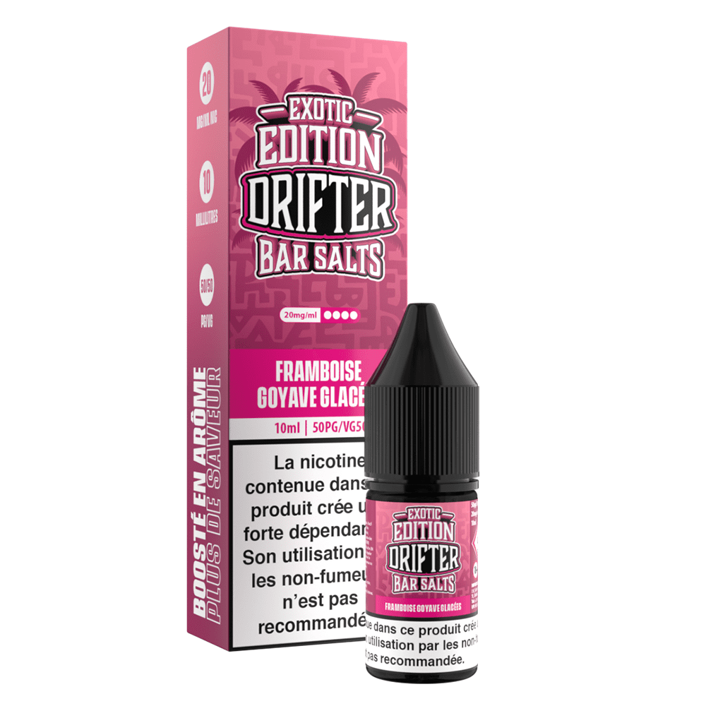 Drifter Bar Salts Exotic - Raspberry Guava Ice (Málna Guava Jég) E-liquid 10ml - Image 2