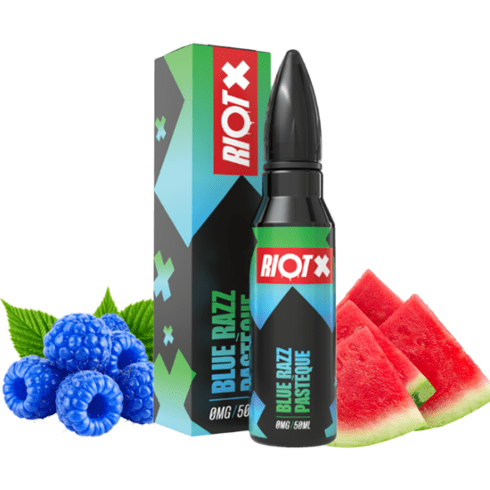 Riot Shortfill - Blue Razz Pasteque (Kék Málna Görögdinnye) 50ml