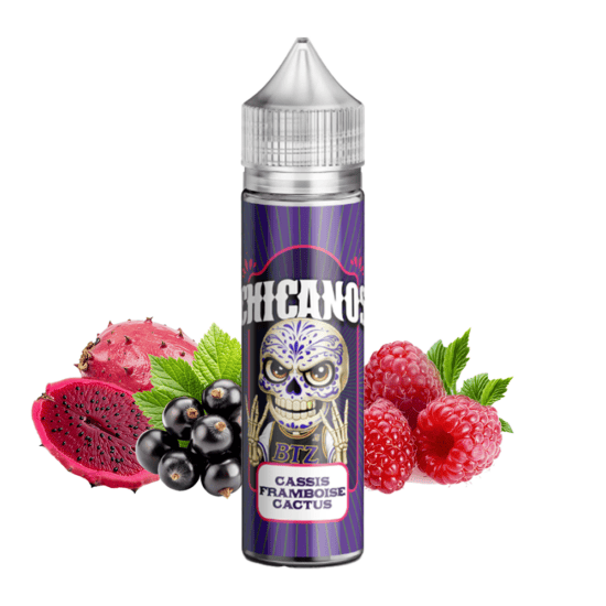 Chicanos Shortfill - Cassis Framboise Cactus (Kaktusz, Feketeribizli, Málna, Jég) 50ml