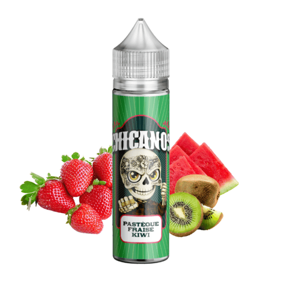 Chicanos Shortfill - Pasteque Fraise Kiwi (Görögdinnye, Eper, Kivi) 50ml