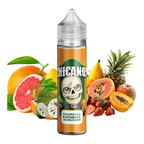 Chicanos Shortfill - Tropical Corossol Agrumes (Citrusz, Koroszol, Trópusi) 50ml