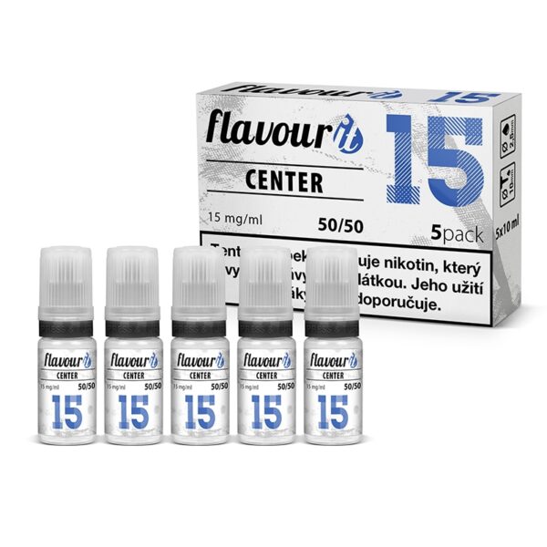 Flavourit Center nikotinos bazis 15mg 50-50 5x10ml