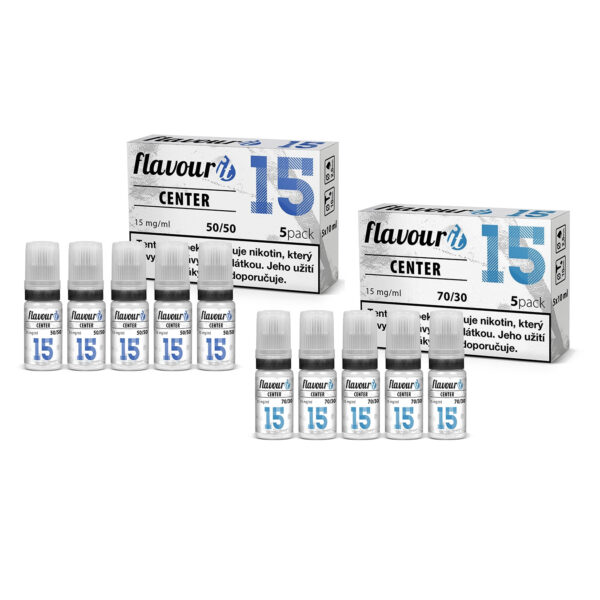 Flavourit CENTER nikotinos alapfolyadék Dripper 15mg, 5x10ml