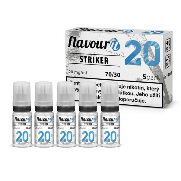 Flavourit Striker nikotinos bazis 20mg 70 30 5x10ml