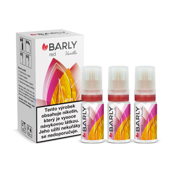 Barly - RED Vanilla (Vanília, erős dohány) 3x10ml E-Liquid