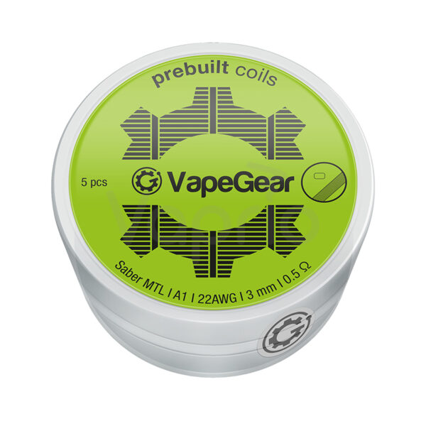 Vapegear eloretekert spiralok Saber A1 0-5 Ohm