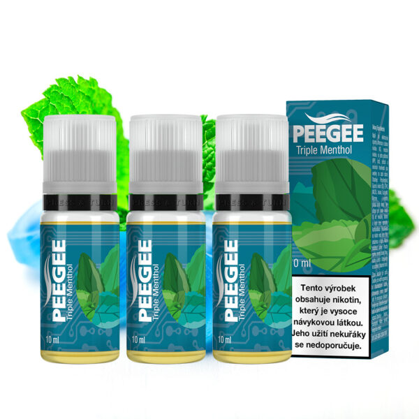 PEEGEE - Triple Menthol 3x10ml E-liquid