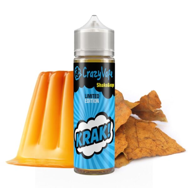 Crazy Vape - KRAK! (Dohány, Puding) Shake&Vape