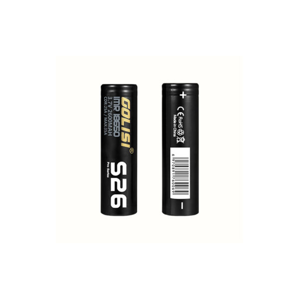 Golisi S26 Black - 18650, 25A, 2600mAh Akkumulátor 1db