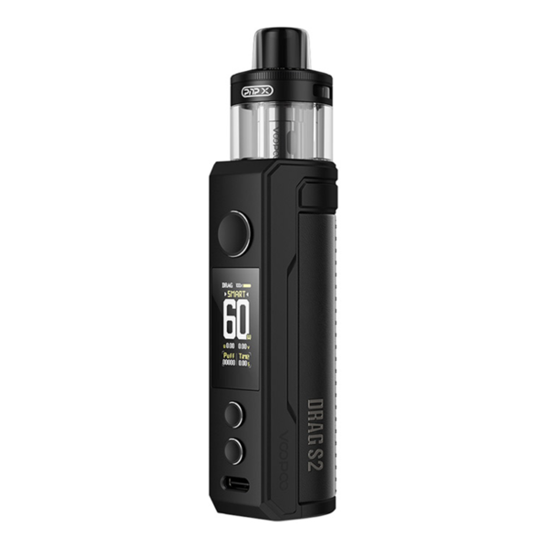 VOOPOO Drag S2 PnP-X MTL Elektromso cigaretta pod Spray Black