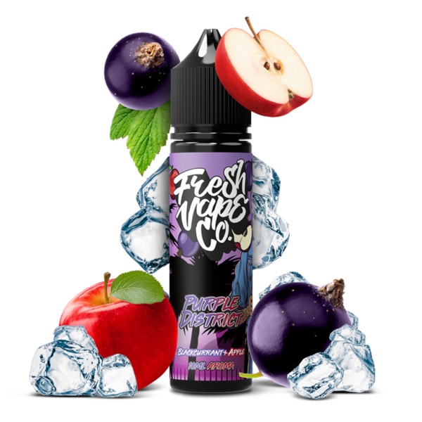 Fresh Vape co - Purple District (Alma Fekete Ribizli) Shake and Vape