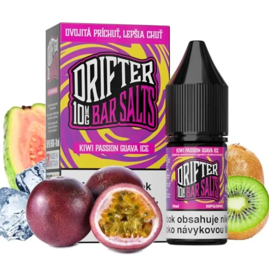 Drifter Bar Salts - Kiwi Passion Guava Ice 10ml e-liquid