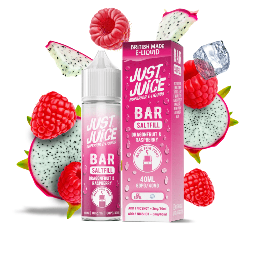 Just Juice Bar Shortfill – Dragonfruit & Raspberry 40ml