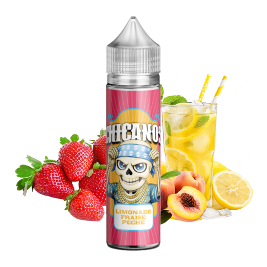 Chicanos Shortfill - Limonade Fraise Peche (Limonádé, Eper, Barack) 50ml