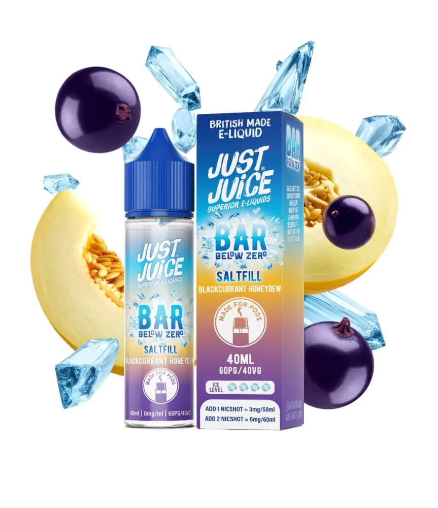 Just Juice Bar Below Zero Shortfill - Blackcurrant Honeydew 40ml