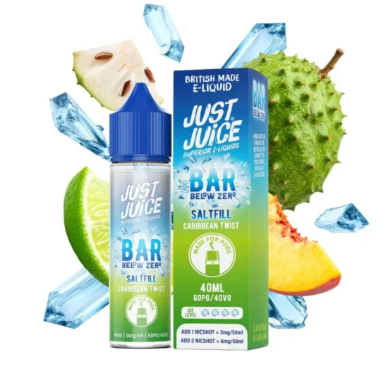 Just Juice Bar Below Zero Shortfill - Carribean Twist 40ml