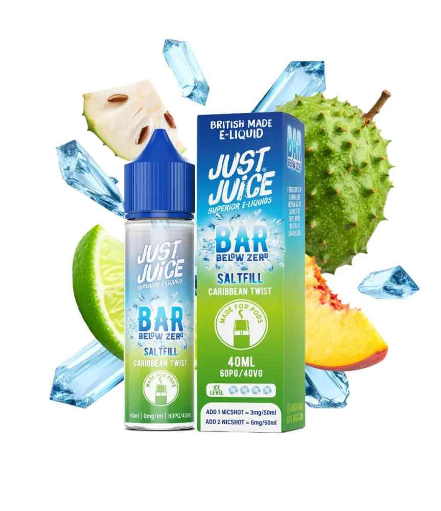 Just Juice Bar Below Zero Shortfill - Carribean Twist 40ml