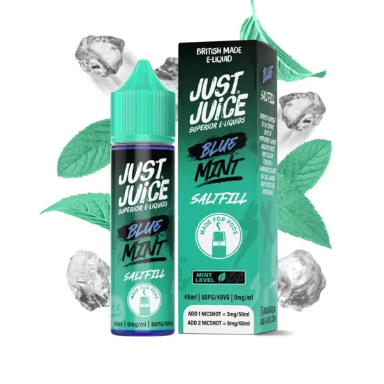 Just Juice Shortfill - Blue Mint 40ml