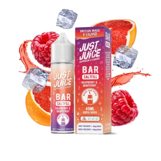 Just Juice Bar Shortfill - Raspberry & Grapefruit 40ml