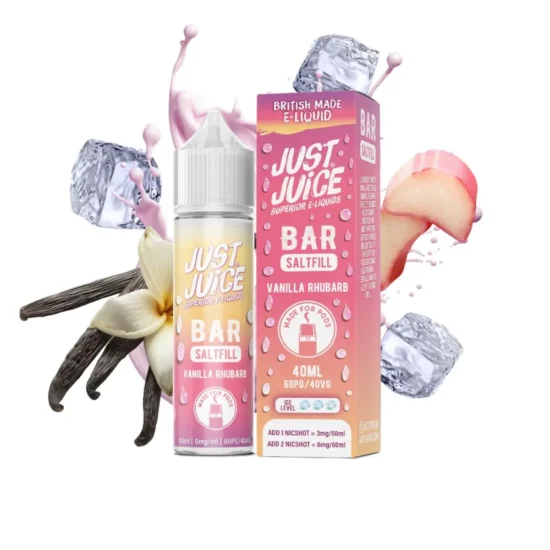 Just Juice Bar Shortfill - Vanilla Rhubarb 40ml